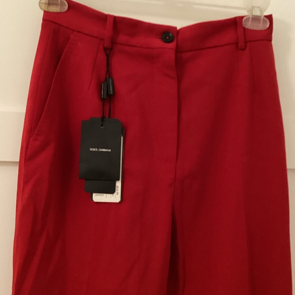 Dolce & Gabbana Vibrant Red Pants